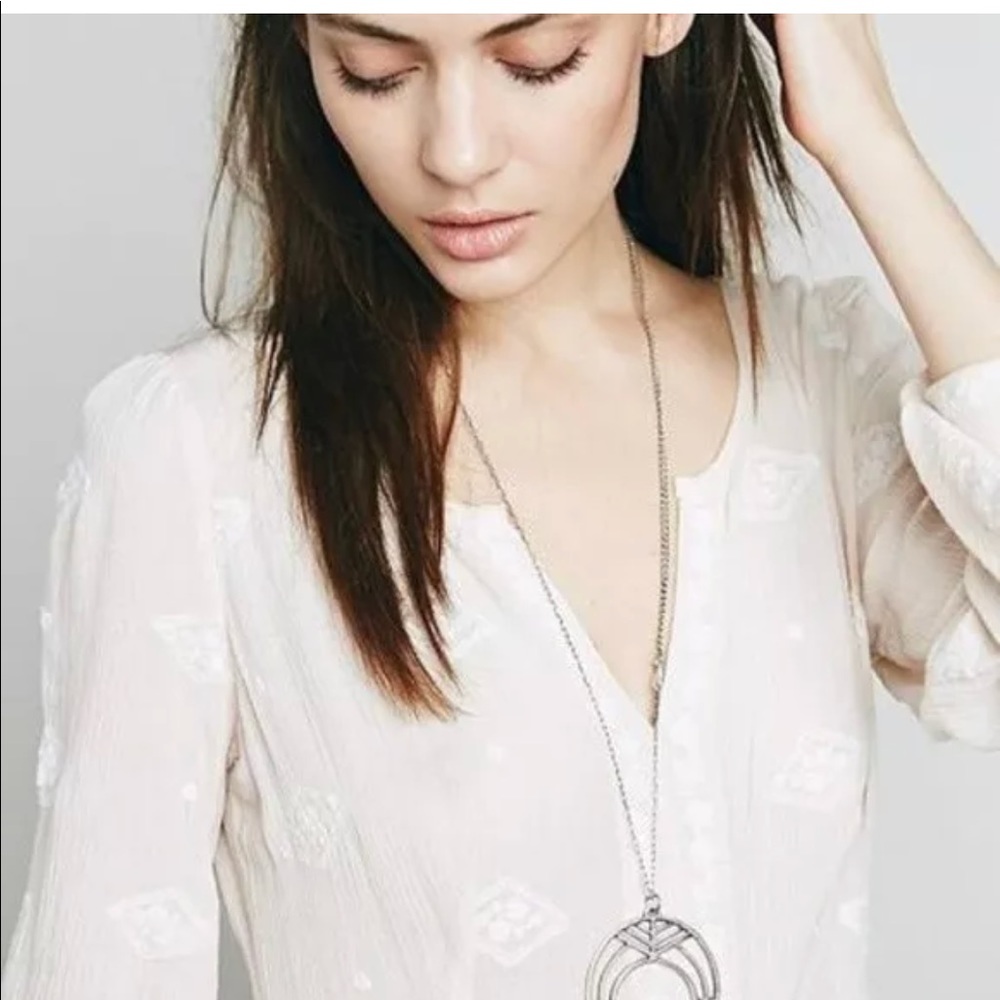 FREE PEOPLE EMBROIDERED SHEER MAXI DRESS PINK